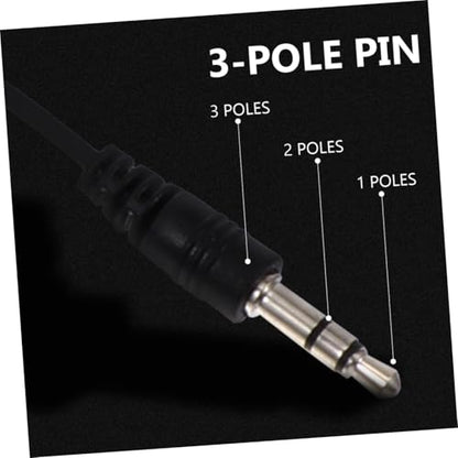 Healifty 3pcs Professional Clip Lavalier Microphones Condenser Mics for Streaming Recording Interviews Video Chat Compatible with Laptop Desktop Podcast Classroom Use
