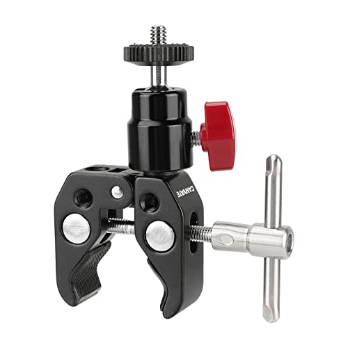 CAMVATE Super Clamp Articulated Mini Ball Head with 1/4"-20 Thread Hole
