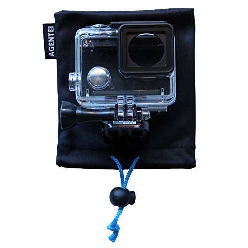 Agent 8 Microfiber Soft Cleaning & Protective Storage Pouch for GoPro Hero