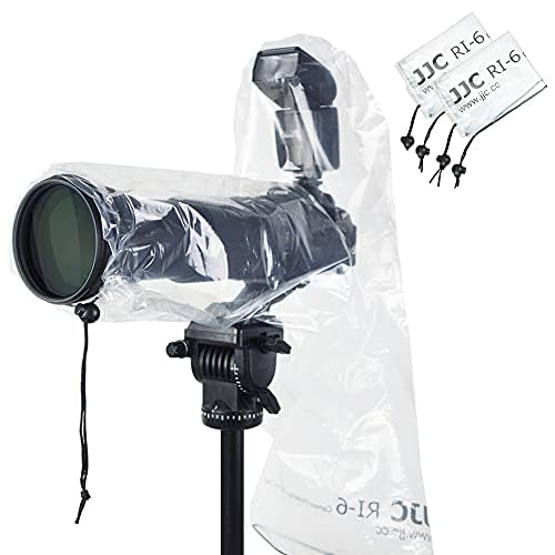 2 Pack 18" Long Camera Rain Cover with Flash Dust Sleeve Protector for Canon EOS R5 R6 Rp 5D 6D 7D 90D 80D 77D 70D Z7II Z6II Z5 Z50 D850 D810 D780 D750 D610 D500 D3500 D5600 D7500 - color: for Long Lens Camera w Flash