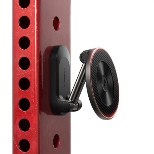 GolbinBox Magnetic Gym Phone Holder for MagSafe, All Metal Dual-Magnet Mount for iPhone and Android, 360° Adjustable Tri-Axis, Gym Essentials for Bodybuilder Men Women Recording Fitness Exercise,Black - color: A-Black