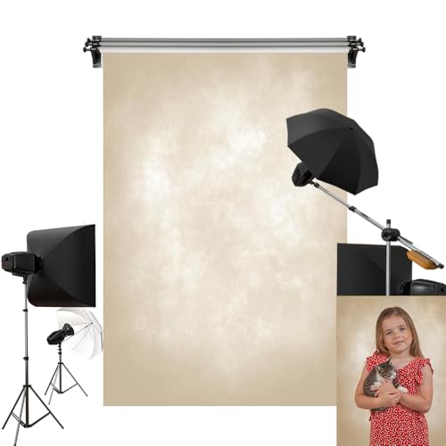 Kate 10x20ft/3x6m Light Yellow Backdrop Cream Abstract Texture Portrait Photography Background Photo Studio Props - color: Beige, size: 10x20ft
