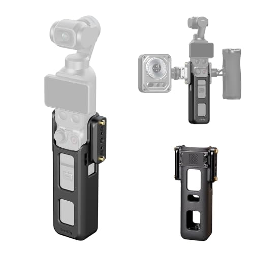 SmallRig Expansion Adapter Cage for DJI Osmo Pocket 4/3, for Xtra Muse Accessories with Bidirectional Magnetic Mount for Action 6 Adapter, 1/4"-20 Locating Holes, NATO Rail for Side Handle - 6006