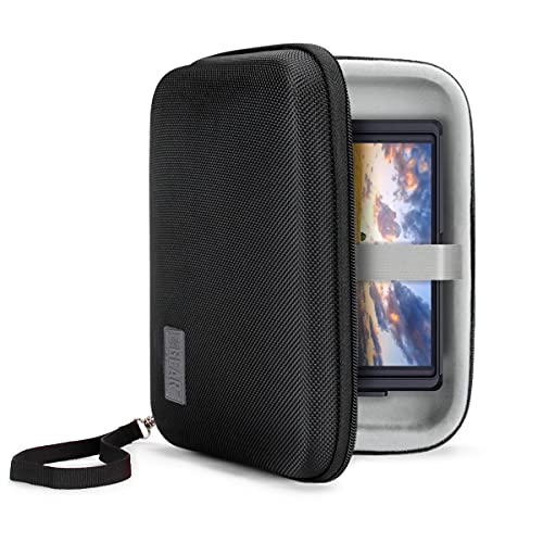 USA Gear 7.5 Inch Camera Field Monitor Card - Hard Shell Portable Camera Monitor with Scratch Resistant Interior Fits FEELWORLD P6XL, FEELWORLD S55 V3, Atomos Shinobi, NEEWER F700 & more (Black) - color: Black