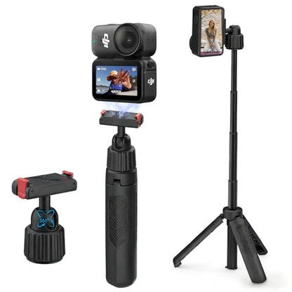 40cm/15.75'' Selfie Stick Tripod for DJI Osmo Action 6 & Nano Accessories, 360° Adjustable Extended Pole Tripod Stand w Magnetic Mount, Ultra-Lightweight Handle Grip Monopod for Vlogging - size: Action 6/Nano