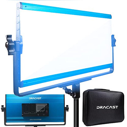 Dracast X Series LED1000 Daylight LED Video Light Panel with Dual NP-F Battery Plate
