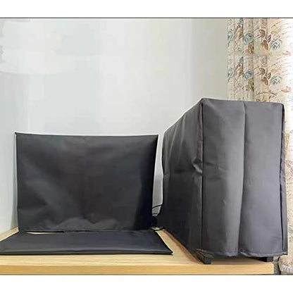 Computer Monitor Dust Cover Anti-Static Dustproof Protective Cover for LCD/LED/HD Panel Case Computer Sleeve Compatible with PC, Desktop and TV (27inch,Black)