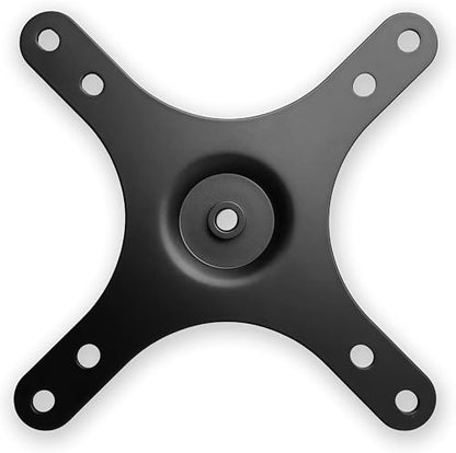 Kado Portable Monitor Stand Adapter 1/4" Screw Hole to 100x100mm 75x75mm | Universal Wall Mount Arm Mount Bracket Plate, Tripod Camera Stand for Desktop Monitor Portrait/Landscape Mode - style: Black