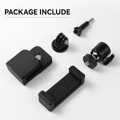 360° Adjustable Dual-Use Phone Holder,Tennis Net & Chain Fence Camera Mount | 360° angle adjustment | Fits phones & action cameras | Dual-use tennis net & chain-link | Standard 1/4"-20 screw interface