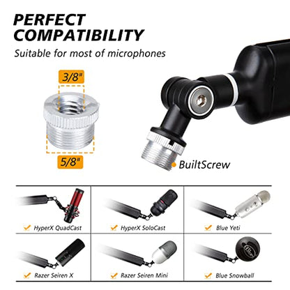 Blue Yeti Boom Arm with Extension Tube - Mic Boom Arm Compatible with HyperX QuadCast, Weighted Metal Height adjustment Mic Arm for QuadCast,Blue Yeti,Shure MV7,Rode and Most Gaming Mic By SUNMON - color: 𝙈𝙞𝙘𝙧𝙤𝙥𝙝𝙤𝙣𝙚 𝘽𝙤𝙤𝙢 𝘼𝙧𝙢
