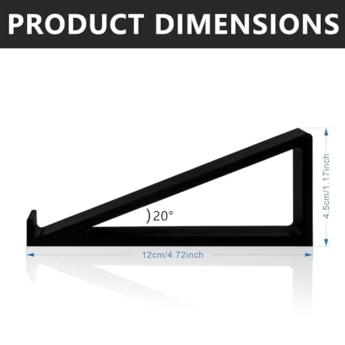 Musiin Audio Interface Stand compatible with SSL2+ MK2,ID14 MK2,ID4 MK2,Apollo X 4,and more.Minimal design with solid triangle frame saves space and keeps your setup stable and professional (black) - color: Black
