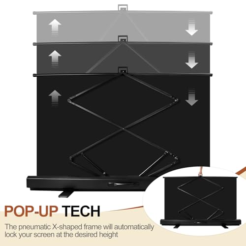 White Backdrop Screen, Collapsible Chroma Key Retractable Photo Background | 74 x 76in Portable Chromakey Panel, Wrinkle Resistant, Pull Up, Video Conference, Live Game, Streaming, Photographic Studio - color: White, size: 74 x 76in