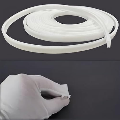 16.4Ft/5M Silicone LED Cover, Alumium Profile Silicone Channel Diffuser Flexible PC Lampshade Line for Strip Lights, Ceiling Lamp, Under Cabinet Cover Replaceable Installation (16mm) - color: 16mm