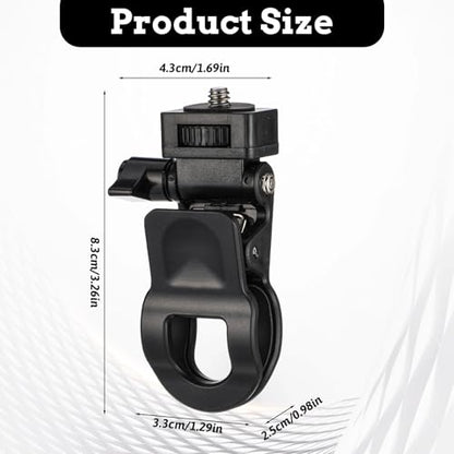 Monitor Camera Mount Clamp Clip, Ring Light Clip Adapter Replacement Screen LCD Display Top Fill Lightes-Flash Holder Webcam Stand Zoom Light Clips-on Part for Phone Tripod Tablet Video Live Stream - color: black