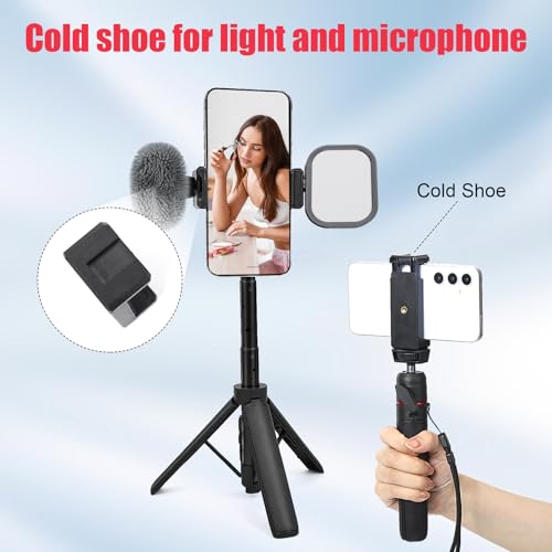 Extendable Mini Tripod,8-23.6inch Height Adjustable 360 Rotation Ball Head Handheld Vlog Small Camera Tripod for GoPro Hero 13/12/11/10/9/8/7/Max DJI Osmo Pocket 3 Action 5 Pro