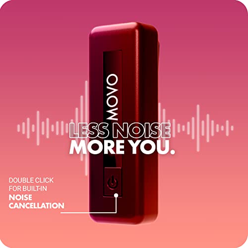 Movo Wireless Mini DI Duo Wireless Microphone - iPhone Video Recording Mic with Lavalier Mic, 10 HR Battery, 164FT Range
