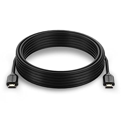 Fosmon 4K HDMI Cable 15FT/4.5M, HDMI 2.0 Cable 4K@60Hz/2160p Support 18Gbps, HDCP, 3D, ARC, Dolby TrueHD, 30AWG Compatible with UHD TV, PC Monitor, Console, PS4, PS5, Xbox 360/One/X/S, Nintendo Switch - size: 15FT, style: 4K