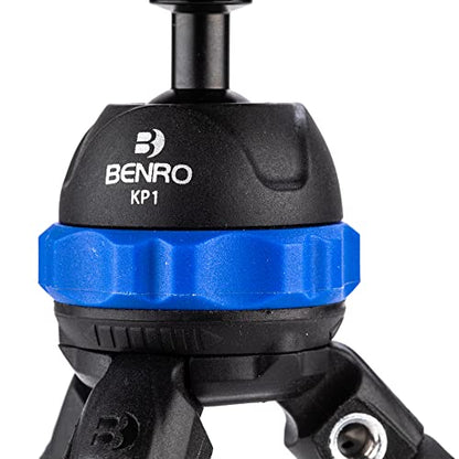 Benro KoalaPod Flexible Bendable Tripod – Compact 3-Leg Mini Tripod with Ball Head, ¼″-20 Mount, Flexible Legs for Smartphones, Cameras & Live Streaming (KP1)