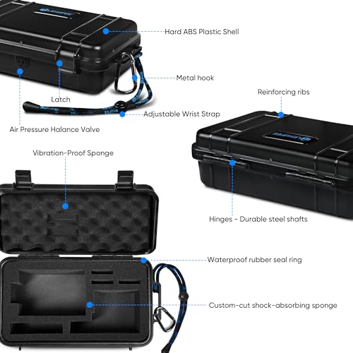 Lekufee Travel Waterproof Hard Case for Kodak PIXPRO WPZ2 Digital Camera, Battery, and other Accessories(Case & Bag Only)