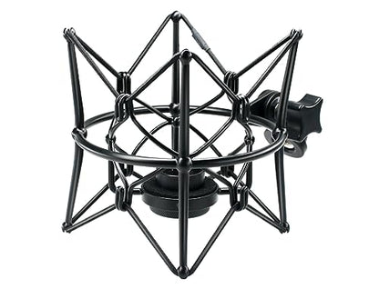 SUUNTOK Microphone Shock Mount Anti-Vibration Mic Holder Spider Recording Mic Shockmount Stand Compatible with Neumann U87 Ai, U89 i and TLM 67 (Black) - style: Black Compatible with U87 Ai