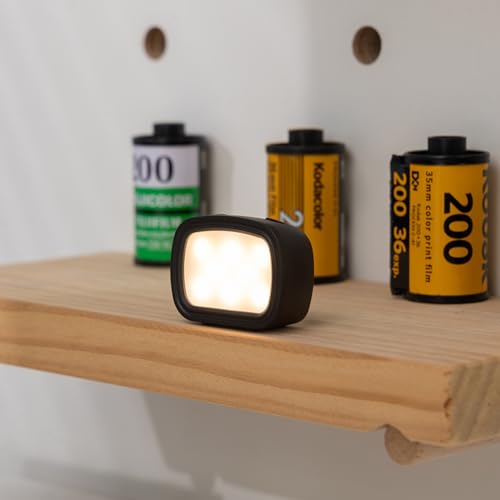 JJC Magnetic Fill Light, Tiny Lights for Hand Craft DIY Miniature and 3D Printed Model Doll House, Rechargeable LED Video Light, 3 Color Modes/Brightness Adjustable, Compact Lightweight Individual - color: 1Pc Light Only
