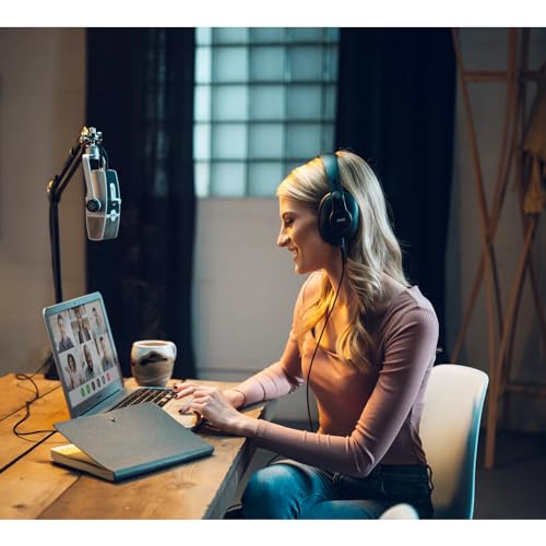 AKG Pro Audio Lyra Ultra-HD USB C Microphone for Recording, Streaming, Gaming, Podcasting, ASMR on PC and Mac, Condenser Mic for Laptop or Computer, Adjustable Stand, Plug and Play – Blue and Silver | Ultra-HD 24-Bit/192 Khz Audio, 4-Capsule Adaptive Caps