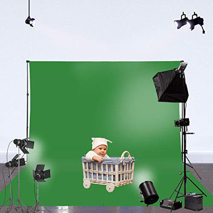 ISSUNTEX 6X9 ft Background Muslin Backdrop, Photo Studio, Collapsible High Density Screen for Video Photography and Television-Blue/Green - color: Blue/Green, size: 6X9 ft