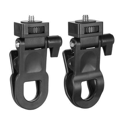 Monitors Camera Mount Clamp Clip for Fill Light Holder Webcam Stand with 1/4 Screw Connector for Video and Photography (A)