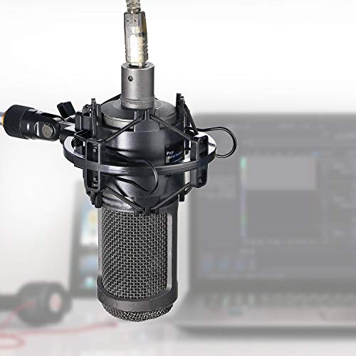 YOUSHARES AT2020 Shock Mount, Microphone Shock Mount Reduces Vibration Noise for Audio Technica AT2020 AT2035 ATR2500 Condenser Mic - color: AT2020 Shock Mount