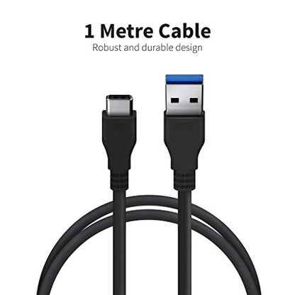 Works USB 3.0 Type-C Fast Charging and Data Cable for Canon EOS R6 Body! (18W Black 1M 3.2ft)