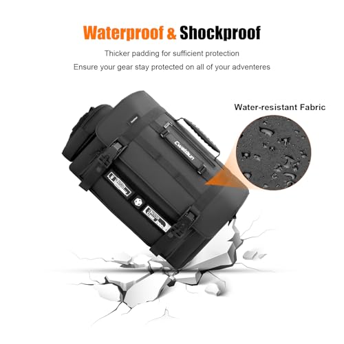 Cwatcun Camera Sling Bag, Waterproof Multifunction Photography Tactica Camera Crossbody Bag with Tripod Holder & Removable Accessory Bags for DSLR/SLR/Mirrorless Cameras - Large - size: Large