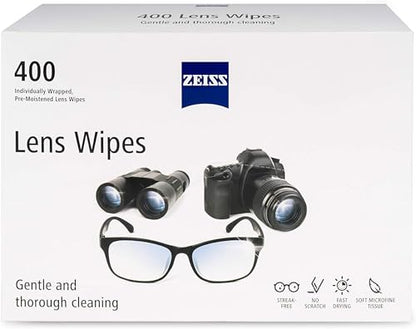 ZEISS Pre-Moistened Alcohol Wipes, Glasses Cleaner, 400 Count - size: 400 Count (Pack of 1)