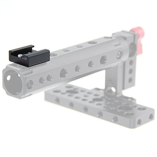 CAMVATE Cold Shoe Mount with 1/4''-20 Hole for Camera Flash Microphone Accessories - 0966 - style: 1Piece,black-2