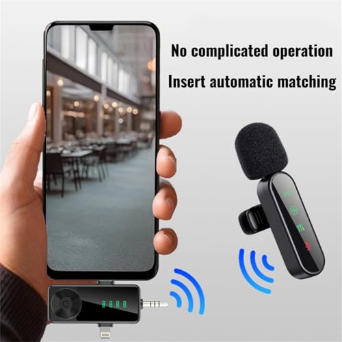 3 in 1/Four in one Wireless Lavalier Microphone for iPhone,iPad,Android,Camera,computer,mini Noise Reduction Recording Mic Ultra-Low Delay,for Vlog/ TikTok/YouTube Live Stream (Upgrade 4mic) - style: Upgrade 4mic