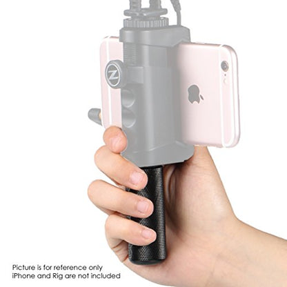 Ztylus Alloy Hand Grip: Textured Handle, Handheld Stabilizer Mount, Stick Accessory, Mirrorless Camera Gear, Smartphone Rig Compatibility (Alloy Hand Grip)