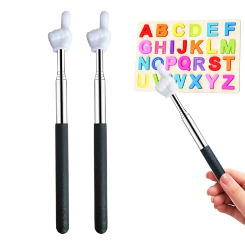 Extendable Teacher Pointer - Versatile, Adjustable, Ergonomic Teaching Aid & Presentation Tool for Classroom & Meetings（2 Color） - color: 2 Color