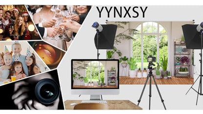 YYNXSY 10X8FT Spring Window Landscape Photography Background White Window Sill Flower Green Forest Nature Photography Background Party BannerYY-1011 - size: 10X8FT