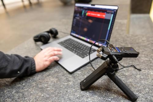 Zoom H1essential 2-Track 32-Bit Float Portable Audio Recorder Bundle with APH-1e with Hairy Windscreen, Padded Shell Case, AC Adapter, & USB C-Cable - style: H1e + Accessory Pack