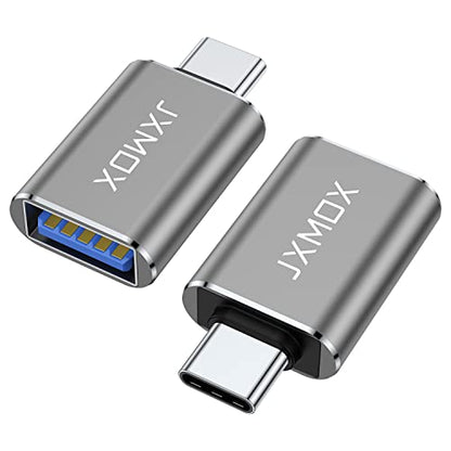 USB C to USB Adapter [2-Pack], Thunderbolt 3 to USB 3.0 OTG Adapter Compatible with MacBook Pro,Chromebook,Pixelbook,Microsoft Surface Go,Samsung Galaxy S10 S20 S21 S22 Ultra,iPhone 15 16 17 Pro Max