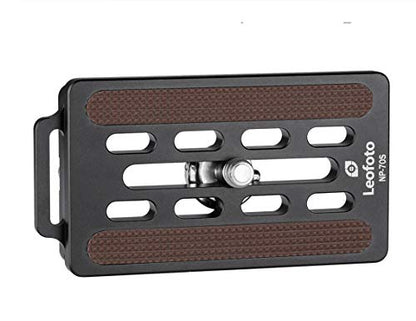 Leofoto NP-S QR Plate, 50/60/70MM Arca Plate, 1/4" Camera Screw, Safety Screw, Arca Compatible (NP-70S) - size: NP-70S