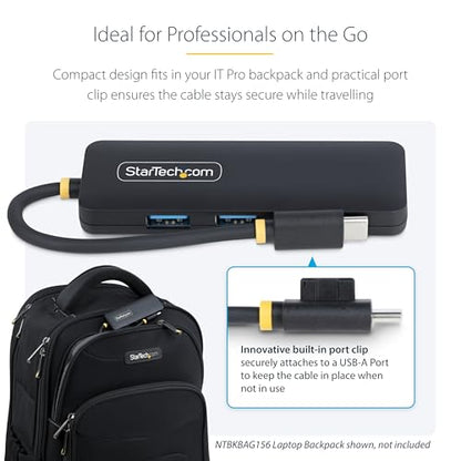 StarTech 4-Port USB-C Hub 5Gbps with 4X USB-A, Mini (H5C4A-USB-HUB) - size: 0.4 ft, style: USB-C