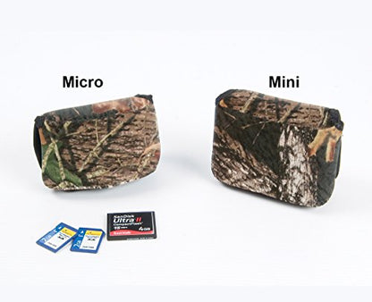 OP/TECH USA Soft Pouch – Compact digital camera case, lightweight accessories pouch, sleek neoprene sleeve for DSLR, perfect for backpacks & travel – durable protection in style D-Micro (Nature) - color: Nature, style: D-micro