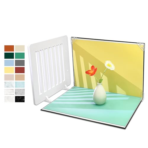 Photo Backdrop Board with 8PCS 16Patterns Double-Side Paper 9mm Shadow Board Food Photography Small Portable Photo Setting Casual Item 16.5 * 11.5 Inch Photography Backdrop Product Kit