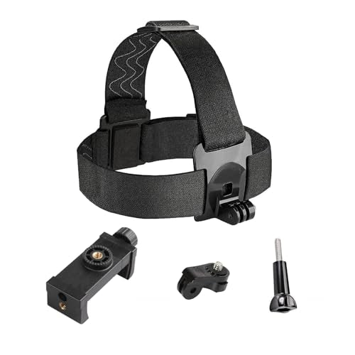POV Phone Head Mount Strap,First-Person View Video Outdoor Live Shooting Bracket for iPhone, for Samsung Galaxy Phone, for GoPro Insta360 Sony DJI Action Camera