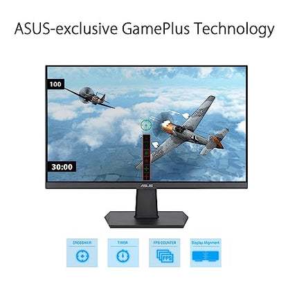ASUS 24 Inch Frameless Monitor - 23.8-inch viewable, IPS, Full HD, 100Hz, 1080P, 1ms, Adaptive-Sync, for Working and Gaming, Flicker Free, HDMI, VESA Mountable, Tilt - VA24EHF - style: 24" 100Hz
