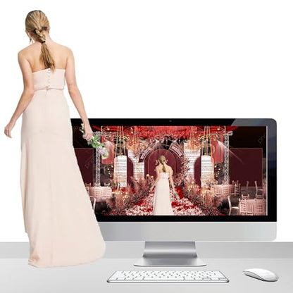 Green Screen Backdrop Chromakey Virtual Green Screen Background Sheet Fabric Wrinkle Resistance Photo Background for Photo Studio Shooting Props 6x9FT - color: Green, size: 6x9FT