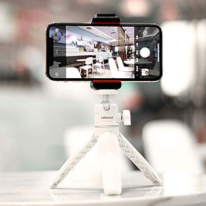 ULANZI Extension Pole Tripod, Mini Selfie Stick Tripod Stand Handle Grip for iPhone 13 Pro Max Smartphone OSMO Pocket 4 3 Canon G7X Mark III Sony RX100 DJI Osmo Nano Cameras Vlogging - color: White