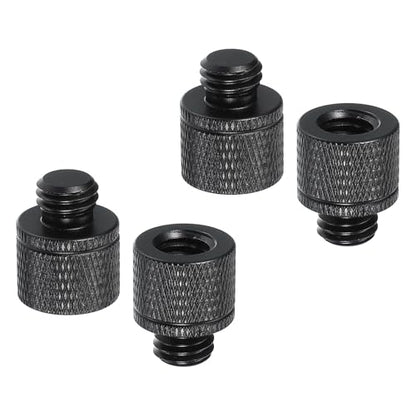 PATIKIL Tripod Screw Adapter 3/8" Female to M10 Male, 4 Pcs Tripod Nut Connectors Camera Mount Screw Camera Double Head Converter for Microphone Holder Magic Arms Accessories, 20 mm - size: 3/8" Female to M10 Male,20 mm