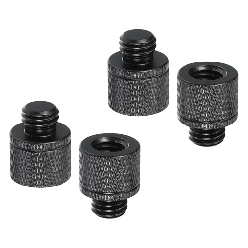 PATIKIL Tripod Screw Adapter 3/8" Female to M10 Male, 4 Pcs Tripod Nut Connectors Camera Mount Screw Camera Double Head Converter for Microphone Holder Magic Arms Accessories, 20 mm - size: 3/8" Female to M10 Male,20 mm