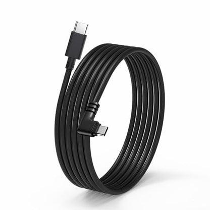 weishan USB C to C Dash Cam Power Cord, 90-Degree USB-C Charging Cable for Dashcam Rear View Mirror Camera, 11.5ft Long Charger Wire - style: USB-C to USB-C